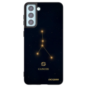 Picasee silikonowe czarne etui na Samsung Galaxy S21+ 5G G996F - CANCER