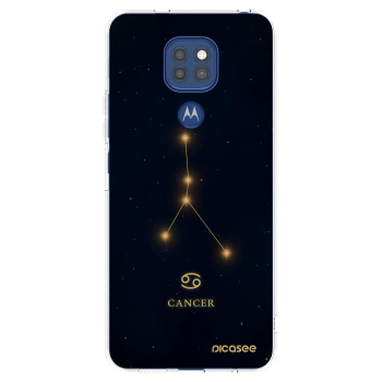 Picasee silikonowe przeźroczyste etui na Motorola Moto G9 Play - CANCER