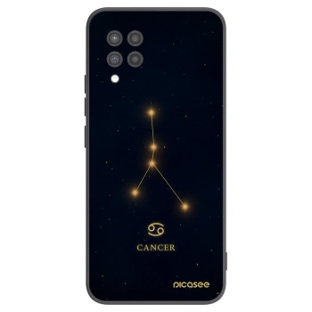 Picasee silikonowe czarne etui na Samsung Galaxy A42 A426B - CANCER