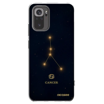 Picasee silikonowe przeźroczyste etui na Xiaomi Redmi Note 10S - CANCER