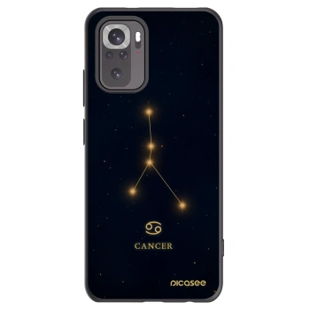 Picasee silikonowe czarne etui na Xiaomi Redmi Note 10S - CANCER