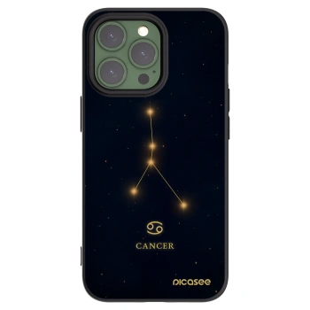 Picasee silikonowe czarne etui na Apple iPhone 13 Pro - CANCER