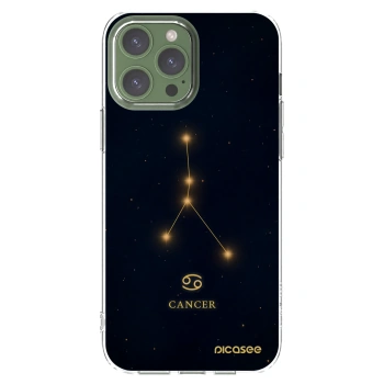 Picasee silikonowe przeźroczyste etui na Apple iPhone 13 Pro Max - CANCER