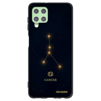 Picasee silikonowe czarne etui na Samsung Galaxy A22 A225F 4G - CANCER