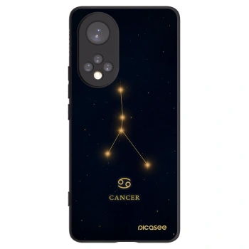Picasee silikonowe czarne etui na Huawei Nova 9 - CANCER
