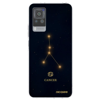 Picasee silikonowe przeźroczyste etui na Vivo X60 Pro 5G - CANCER