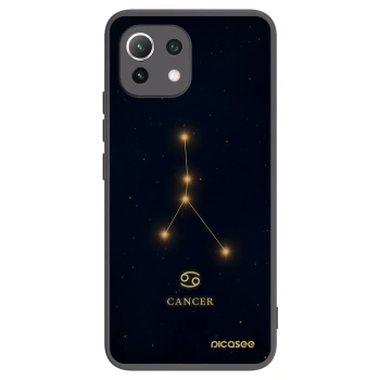 Picasee silikonowe czarne etui na Xiaomi 11 Lite 5G NE - CANCER
