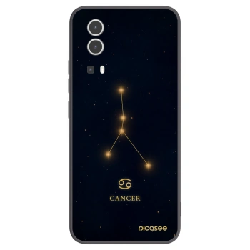 Picasee silikonowe czarne etui na Vivo Y72 5G - CANCER