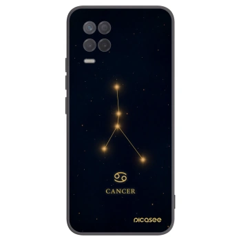 Picasee silikonowe czarne etui na Realme 8 5G - CANCER