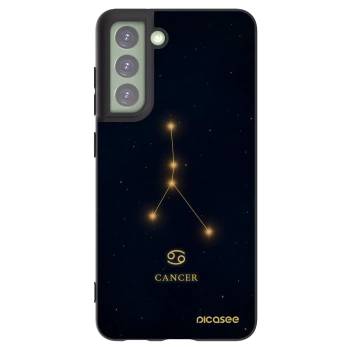 Picasee silikonowe czarne etui na Samsung Galaxy S21 FE 5G - CANCER