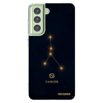 Picasee silikonowe przeźroczyste etui na Samsung Galaxy S21 FE 5G - CANCER
