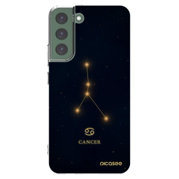Picasee silikonowe przeźroczyste etui na Samsung Galaxy S22+ 5G - CANCER