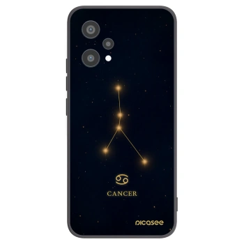 Picasee silikonowe czarne etui na Realme 9 Pro 5G - CANCER