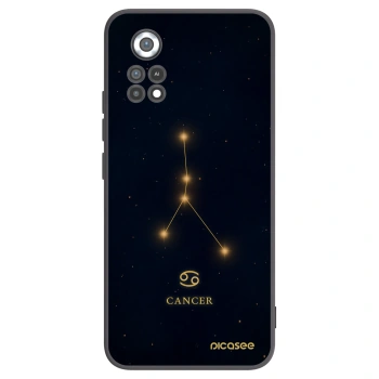 Picasee silikonowe czarne etui na Xiaomi Poco X4 Pro 5G - CANCER