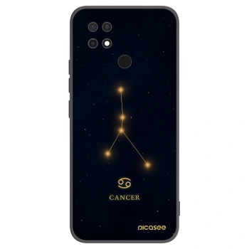 Picasee silikonowe czarne etui na Xiaomi Redmi 10C - CANCER