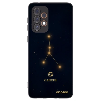 Picasee silikonowe czarne etui na Samsung Galaxy A33 5G A336 - CANCER