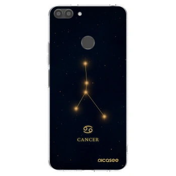 Picasee silikonowe przeźroczyste etui na Huawei P Smart - CANCER