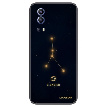 Picasee silikonowe czarne etui na Vivo Y52 5G - CANCER