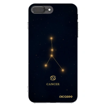 Picasee silikonowe przeźroczyste etui na Apple iPhone 8 Plus - CANCER