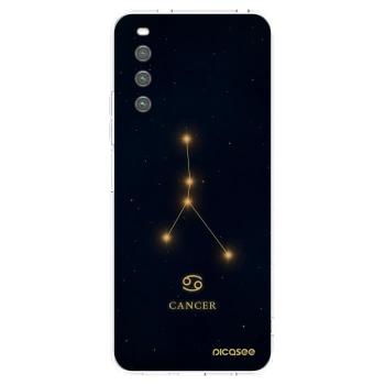 Picasee silikonowe przeźroczyste etui na Sony Xperia 10 IV 5G - CANCER