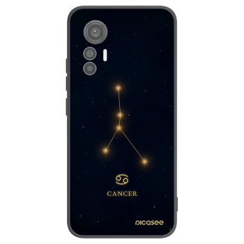 Picasee silikonowe czarne etui na Xiaomi 12 Lite - CANCER