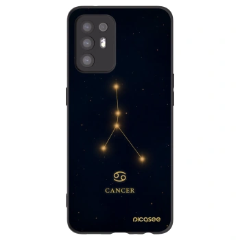 Picasee silikonowe czarne etui na OPPO A94 5G - CANCER