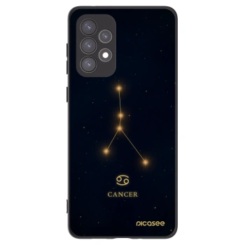 Picasee silikonowe czarne etui na Samsung Galaxy A73 5G - CANCER