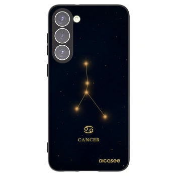 Picasee silikonowe czarne etui na Samsung Galaxy S23+ 5G - CANCER