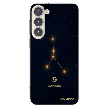 Picasee silikonowe przeźroczyste etui na Samsung Galaxy S23+ 5G - CANCER