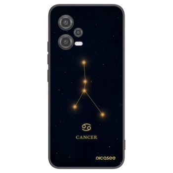 Picasee silikonowe czarne etui na Xiaomi Poco X5 - CANCER