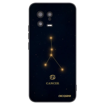 Picasee silikonowe czarne etui na Xiaomi 13 - CANCER