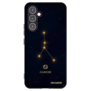 Picasee silikonowe czarne etui na Samsung Galaxy A54 5G A546B - CANCER