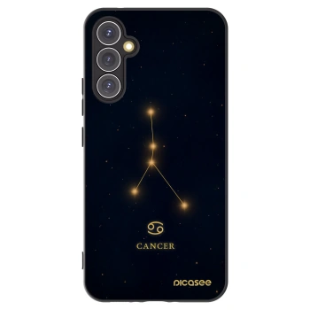 Picasee silikonowe czarne etui na Samsung Galaxy A34 5G A346B - CANCER