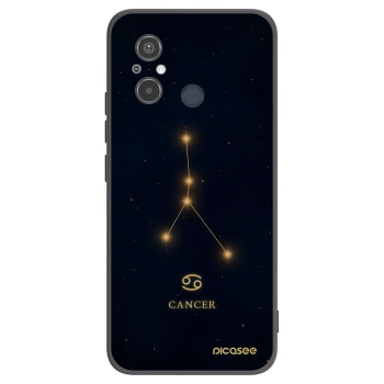 Picasee silikonowe czarne etui na Xiaomi Redmi 12C - CANCER