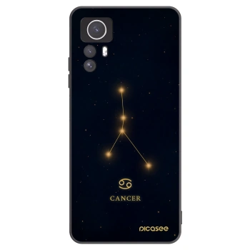 Picasee silikonowe czarne etui na Xiaomi Redmi Note 12S - CANCER