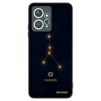 Picasee silikonowe czarne etui na Xiaomi Redmi Note 12 4G - CANCER
