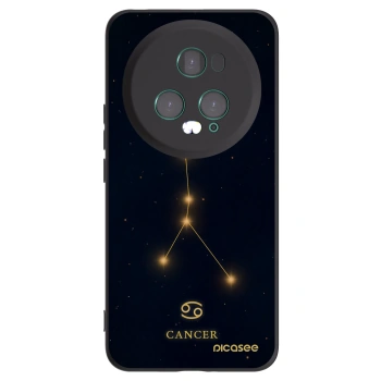 Picasee silikonowe czarne etui na Honor Magic5 Pro - CANCER