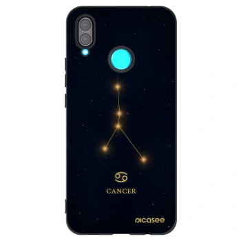 Picasee silikonowe czarne etui na Huawei Nova 3 - CANCER