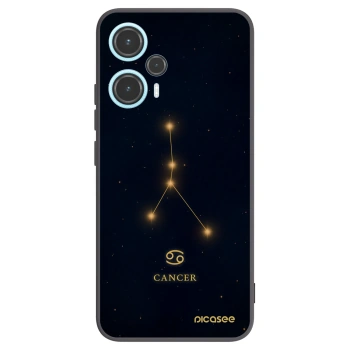 Picasee silikonowe czarne etui na Xiaomi Poco F5 - CANCER