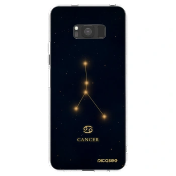 Picasee silikonowe przeźroczyste etui na Samsung Galaxy S8 G950F - CANCER
