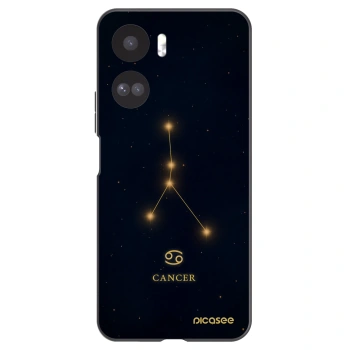 Picasee silikonowe czarne etui na Honor 90 Lite 5G - CANCER