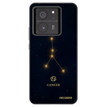 Picasee silikonowe czarne etui na Xiaomi 13T Pro - CANCER