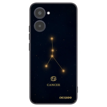 Picasee silikonowe czarne etui na Realme 10 4G - CANCER