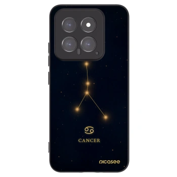 Picasee silikonowe czarne etui na Xiaomi 14 - CANCER