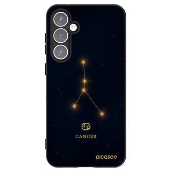 Picasee silikonowe czarne etui na Samsung Galaxy S23 FE S711B - CANCER