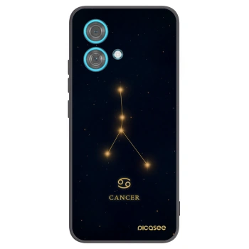 Picasee silikonowe czarne etui na Motorola Edge 40 Neo - CANCER