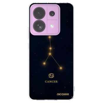 Picasee silikonowe przeźroczyste etui na Xiaomi Redmi Note 13 Pro 5G - CANCER