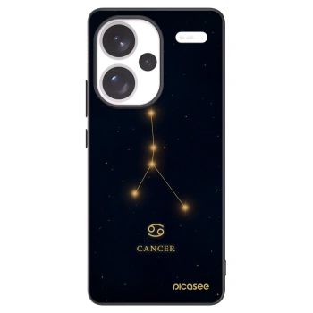 Picasee silikonowe czarne etui na Xiaomi Redmi Note 13 Pro+ 5G - CANCER