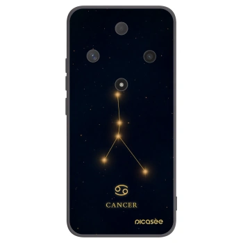 Picasee silikonowe czarne etui na Honor Magic6 Lite 5G - CANCER