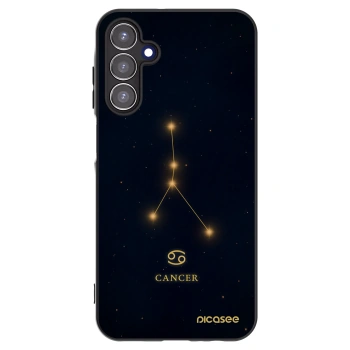 Picasee silikonowe czarne etui na Samsung Galaxy A15 A156B 5G - CANCER